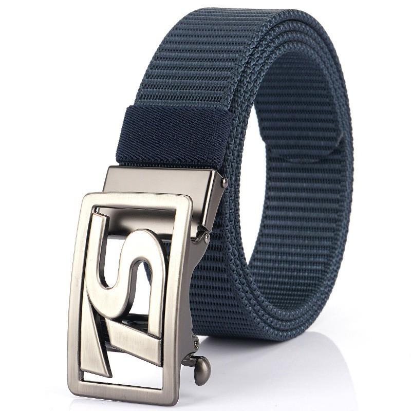 TS Belt Men's Automatic Buckle Business Casual Thick Nylon