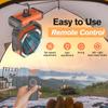 Camping Fan Rechargeable 20000mah Portable Wireless Camping fan for Outdoor Camping Ceiling Fan with Light and Remote Control