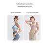 Plus Size Color Block Shockproof Two-Piece Sports Bra with Racerback and Fixed Chest Pad for Women