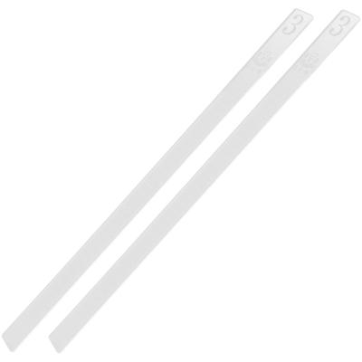 2 pièces Règle de pâtisserie transparente en acrylique pour mesurer l'épaisseur uniforme de la pâte Outil de fabrication de biscuits Accessoires de cuisine Roulement de pâte