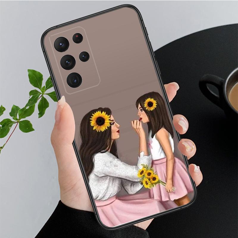 Mother Mom Daughter Son Phone Case for Samsung Galaxy A35 A55 A54 A15 A25 A05s A05 A22 A24 A52 A33 A34 M34 M14 M54 M23