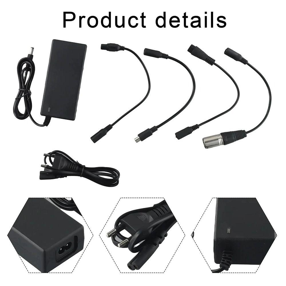 1Set AC 100-240V Electric Scooter Power Adapter For 24-36V Lithium Battery Charger