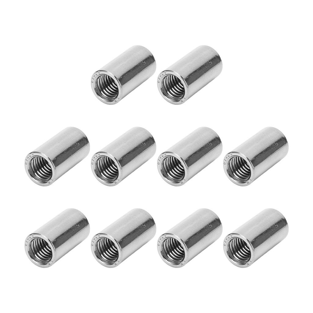 10 Stück Runde Verbindungsmutter Edelstahl Innengewinde M10 Verbindermutter Set für Wartung