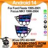 Android 14 For Ford Fiesta 1995-2001 Focus MK1 1998-2004 5G WIFI BT Car Radio Multimedia Video Player Navigation GPS No 2Din Dvd