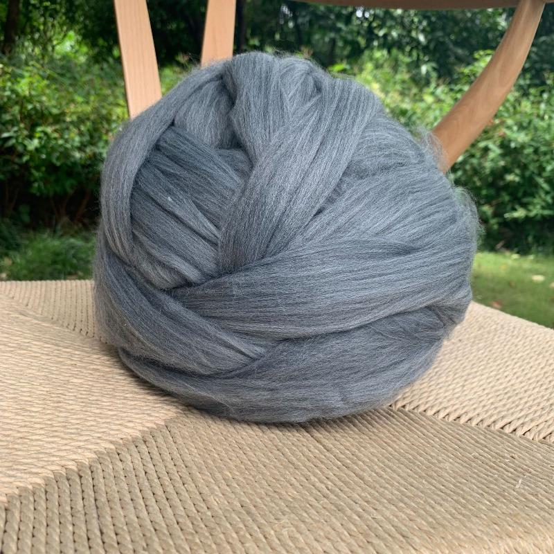 1000g Ball Super Chunky Wollgarn Bulky Garnstrang Hand-/Armstrick Decke Garn Heimwand Dekoration