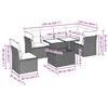 VidaXL Garden Furniture Set with Cushions 9 Pcs Brown Wicker 3266733