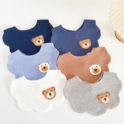 Baby Feeding Bibs 360 Degree 6 Layers Cotton Yarn Petal Infants Lace Saliva Towel Newborn Toddler Soft Cotton Burp Cloth Kid Bib
