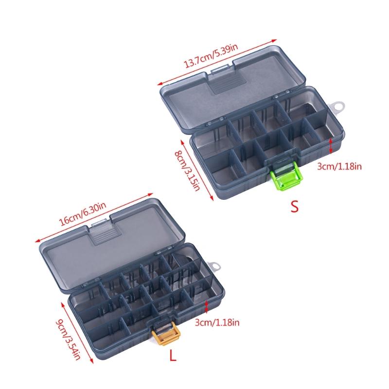 Fishing Tackle Box Waterproof Fishing Baits Organizers Protective Box Fishing Storage Lure Box with Adjustable Dividers