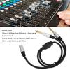 Gold Plated 1/8 Inch To 1/4 Stereo Splitter Y Cable 19.7in 3.5mm Female To Dual 6.35mm Male Dual Channel To Mono