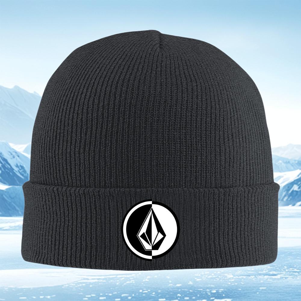 Geometric shapes black white design Men Women Unisex Knitted Hat Beanie Pullover Cap Winter Thermal Warm Christmas Outdoor Cycli