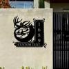 Custom Deer Mountain Metal Address Sign, Personalized Outdoor House Number Plaque, Unique Custom Housewarming Gift for Your Home Decor