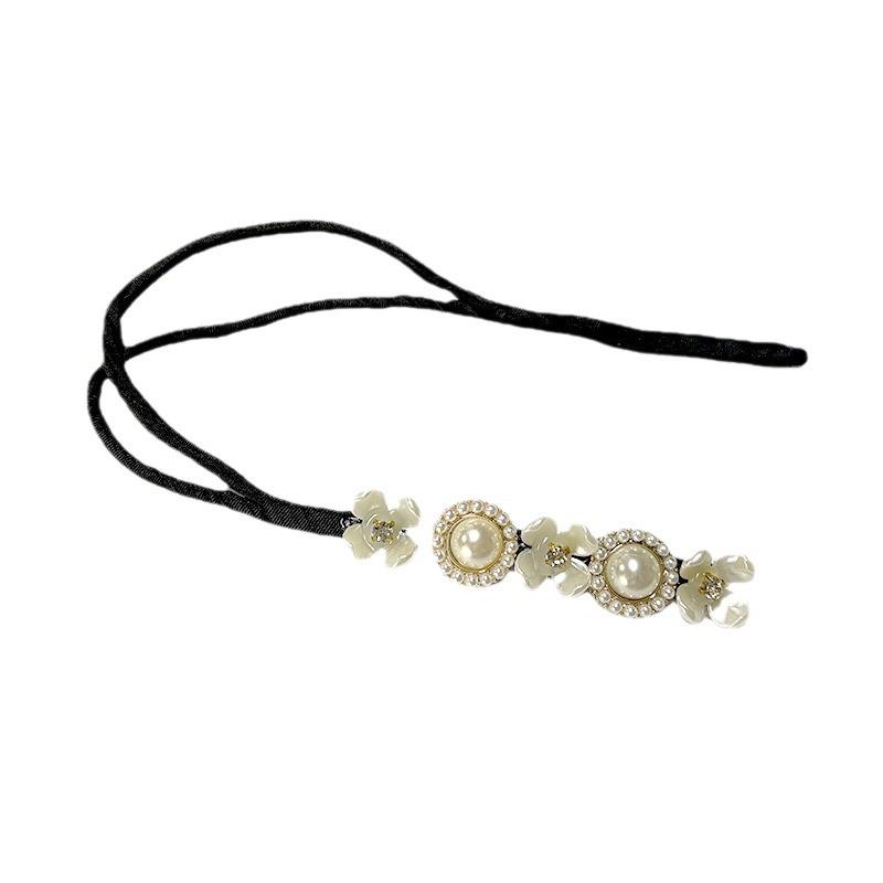 Koreanische Perlenblütenblatt Hochsteckfrisur Werkzeug - Elegantes Retro Flecht- & Messy Bun Haarstyling-Accessoire