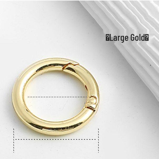 

Круглый металлический пружинный карабин для ключей для сумок и аксессуаров 4 pieces