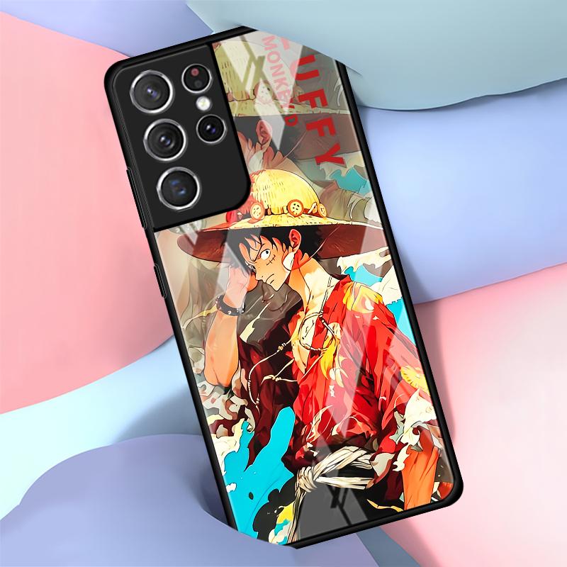 OneS P-ieceS Luffy Zoro Case for Samsung Galaxy S25 S21 S23 Plus S22 S8 S10 S9 Note 10 20 8 9 S24 Ultra S20 FE Phone Cover