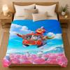 Boonie Bears Cartoon Throw 240g flannel blanket, suitable for sofas, beds, offices,  exquisite gift blankets