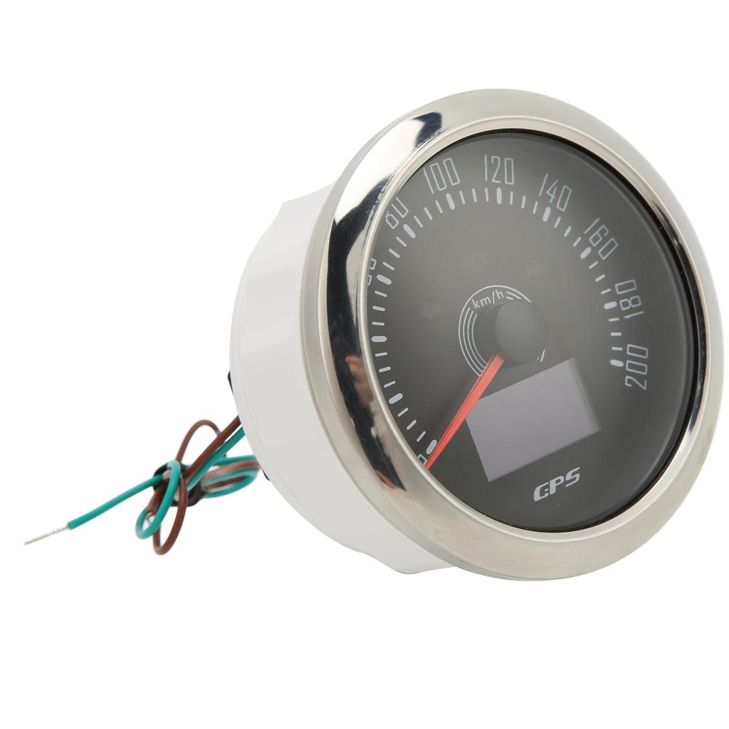 85mm GPS Speedometer with Turn Signal Light 0?200KMH Adjustable 7 Color Backlit for Car RV