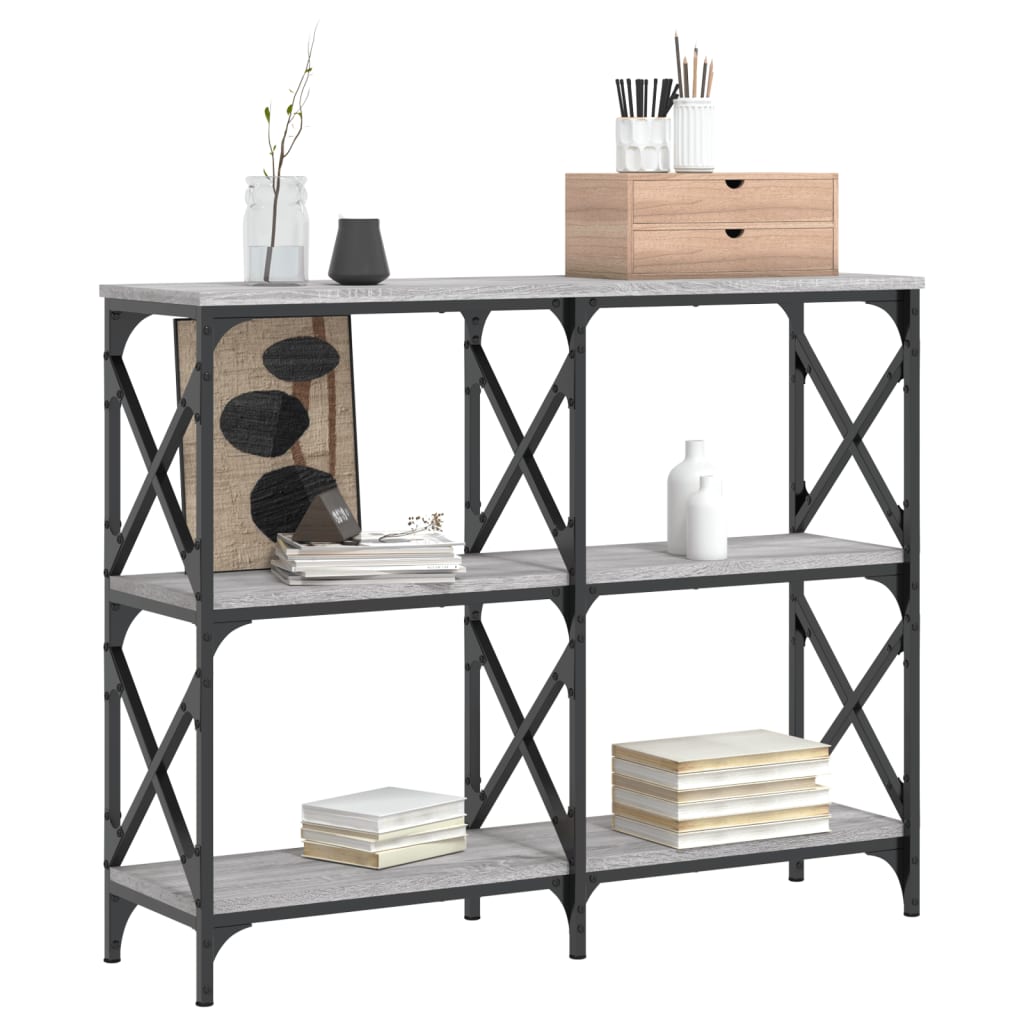 Console Table Grey Sonoma 100x28x80.5 cm Engineered Wood