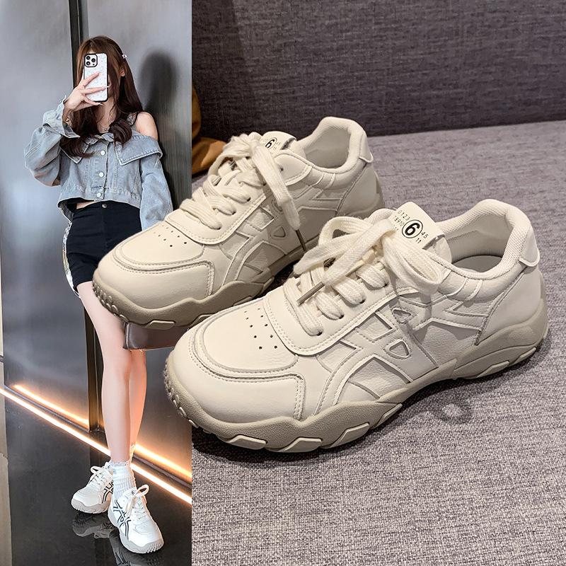 Platform dad shoes women's autumn 2025 new height-increasing casual single shoes Forrest Gump shoes soft-soled sports shoes running shoes