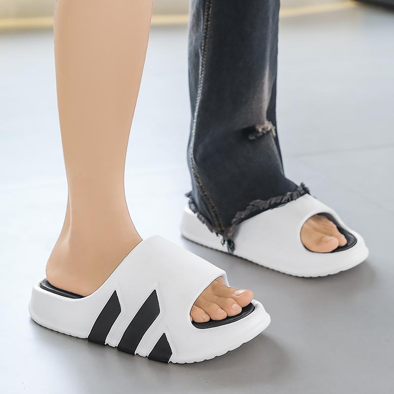 Móda 2025 Nové Pohodlné Ležérní Letní Nové Dvouvrstvé Žabky na Silné Podrážce Nazouvací Pantofle Plážová Obuv Pár Pantoflí Vysoká Kvalita