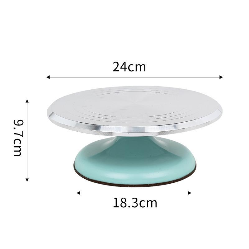 10Inch Pastry Turntable Cake Stand Aluminum Alloy Professional Pastry Rotating Tray and Pastry Accessories Decoration Tool