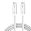 240W Thunderbolt 4 USB-C Dual Cable for Android and Car PD Charging