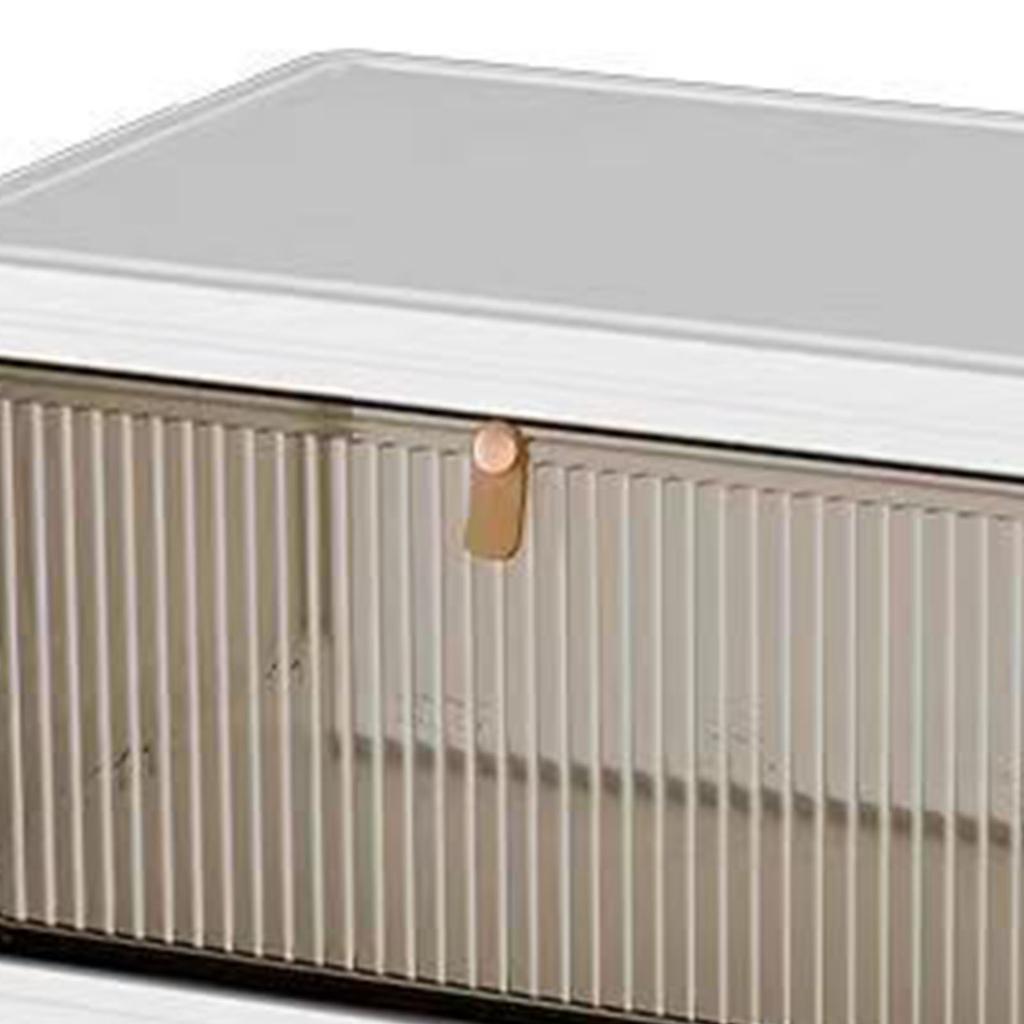 Faltbare Aufbewahrungsbox, verdickt, große Kapazität, versiegelt, staubdicht, PP-Organizer mit Rädern für Zuhause, Wohnzimmer