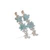 Forest Story: Sweet Style Contrasting Flower Stud Earrings for Women – Fresh, Fashionable, Light Luxury Feel