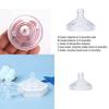 Food Grade Silicone Baby Bottle Nipple Wide Neck Clear Medium
