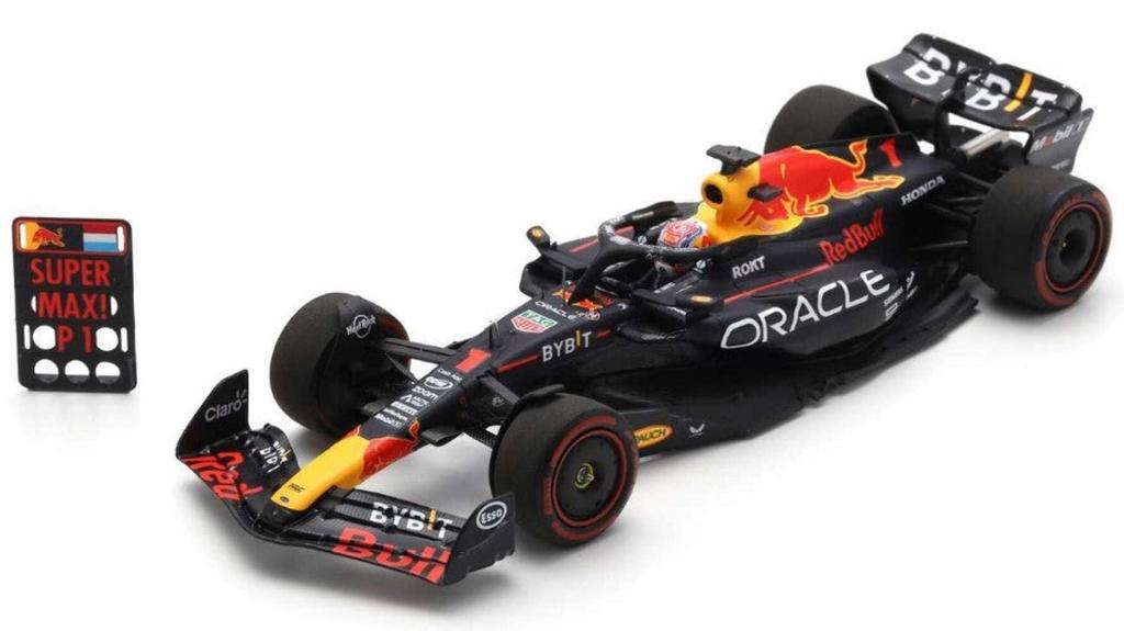 Spark Oracle Red Bull Racing F1 Winner Belgium GP 2023 Pit Board 1/43 RB19#1 M.Verstappen/with