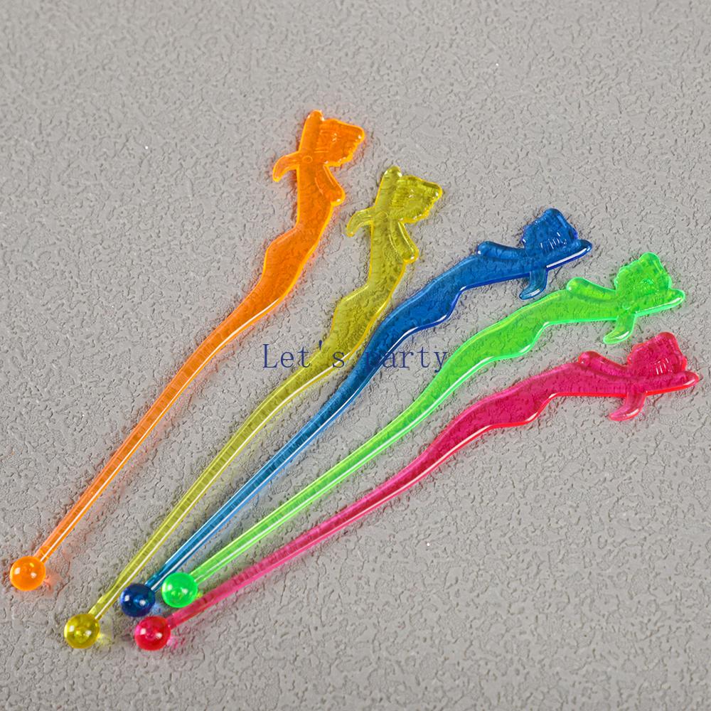 20Pcs Muscle Man Night-club Cocktail Swizzle Sticks Wine Tea Drink Stirrer Coffee Muddler Puddler for Wedding Hen Party Decor