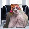 Pitbull Flower Power Apollo Decke Fleece Sofa Überwurf Tragbar für Couch Bettwäsche Outdoor Decken Tagesdecke Steppdecke