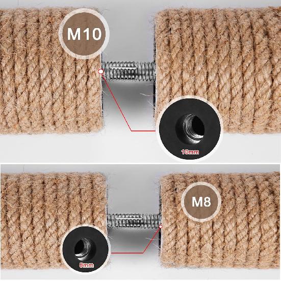 Cat Scratching Post Replacement M10 and M8 Screws with Allen Wrench 4PCS Threaded Bolt and 4PCS Screws