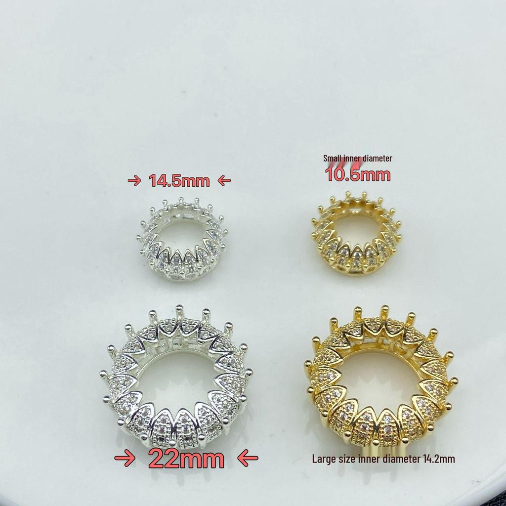 14k Gold Filled Sunflower Zircon Bead DIY Jewelry Accessories