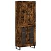Highboard Smoked Oak 69.5x34x180 cm Engineered Wood