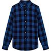 Polo Logo Embroidered Plaid Casual Cotton Long Sleeve Shirt Classic Edition Men Shirts 710854457-001