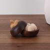 Wood Essential Oil Diffuser Mangosteen Shape Aromatherapies Diffuser for Home Office Bedroom Car Decors Oil Diffusers