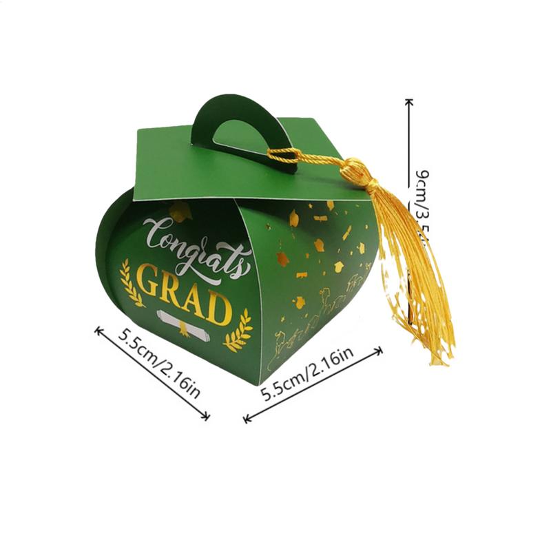 Graduation Box Graduation Party Box 2025 With Tassels Grad Hat Centerpieces Candy Holder Containers Bulk For Middle High School