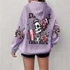 Europe and the United States popular autumn and winter large size sweatshirt printed skull hoodie long sleeve hooded European size sweater