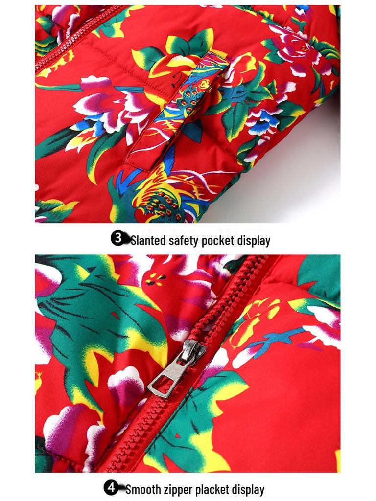 Influencer Winter Style: Peony Floral Thick Cotton Quilt Set & Jacket