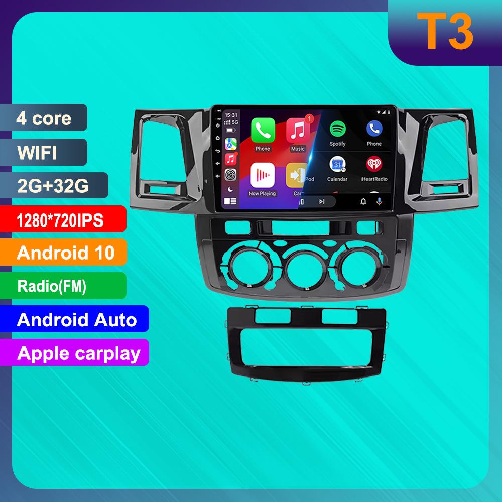 Toyota Hilux Android GPS-навигация и HD-камера заднего вида с CarPlay