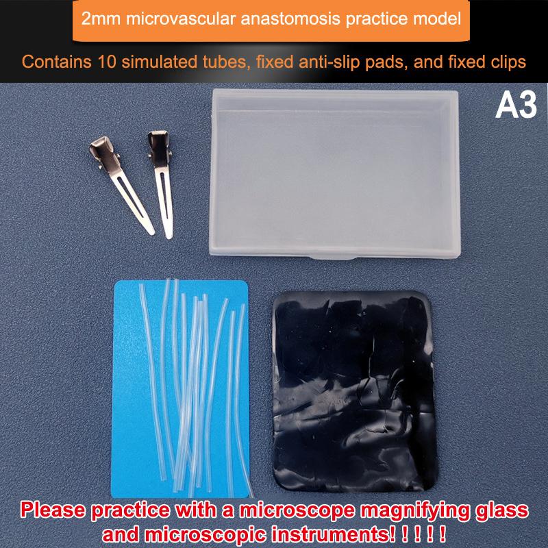 

New Microsurgery Anastomosis Simulated Blood Vessel Suture Skill Training Model Blood Vessel Suture Lab Supplies
