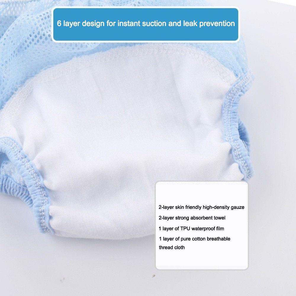 Breathable Baby Washable Diaper Cotton Diaper Pants Comfortable Baby Training Pants for Boys Girls