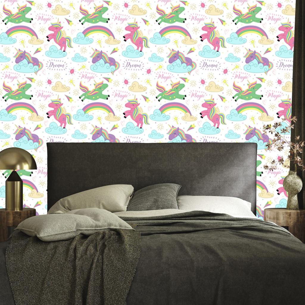 Magical Unicorns Wallpaper for Living Room and Bedroom 50x1000