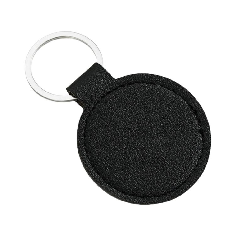 Slim PU Keychain With Reinforced Metal Clip Light Weight Key Management Solution For Home And Vehicle Key