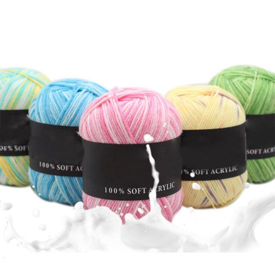 Woolen Yarn Triple Brands Soft Milk Cotton Solid Color Knitting Yarn