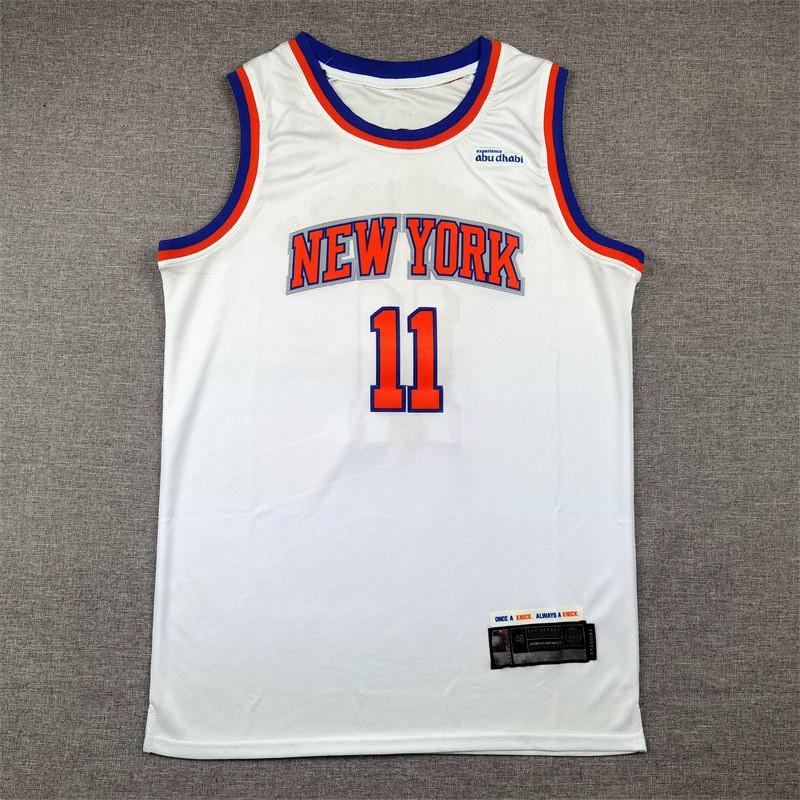 Mens NBA New York Knicks 11 Embroidered Basketball Jersey Sportswear Unisex Team Fan Apparel
