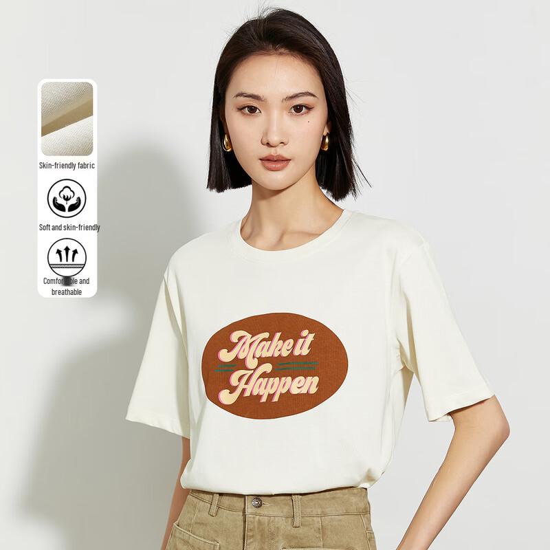 

Women s Casual Loose Fit Round Neck T-Shirt Free Size
