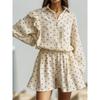 Ruffled Heart Shirt Casual Set Ruffles Heart Shirt Casual Shorts Suit