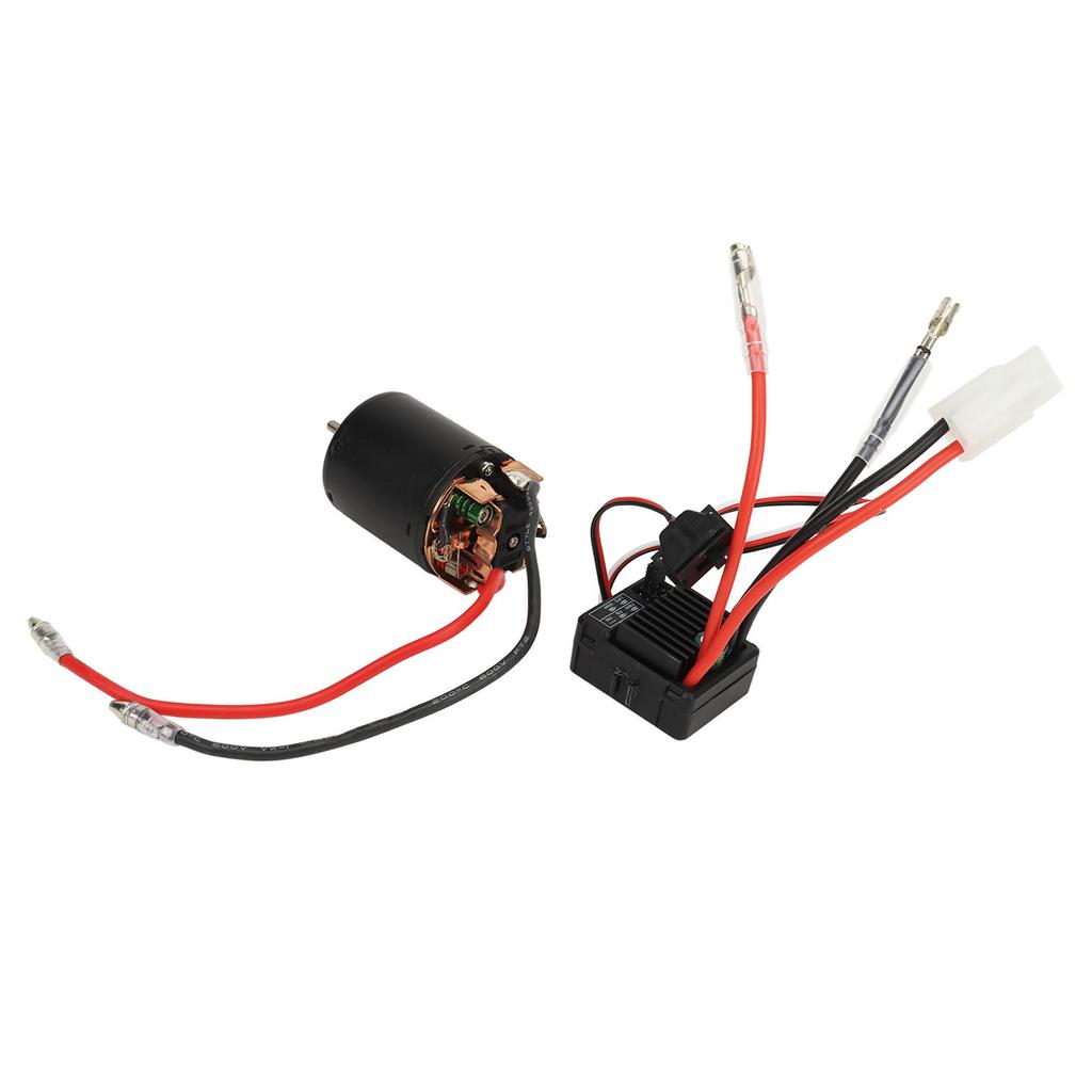 RC Motor ESC Combo Brushed 540 Motor High Torque 60A Speed Controller Low Noise Powerful RC Car Accessory for 1 14 1 10