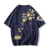 American Retro Black Short-sleeved T-shirt Women's New Design Sense Niche Student Loose Half-sleeved Top Clothing Summer